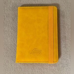 Los Angeles Lakers Embossed Passport Holder in Golden Yellow with Elastic Strap